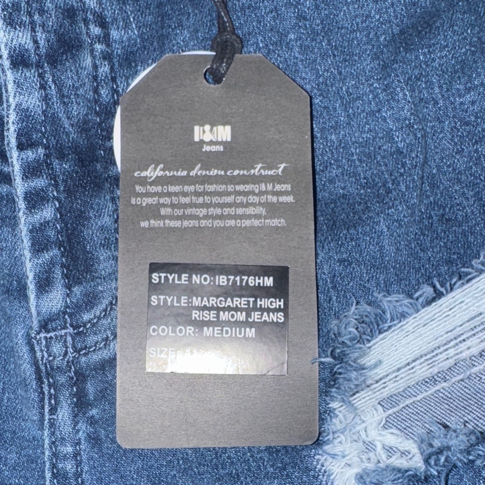 I & M Distressed Blue Jeans - Picture 7 of 15